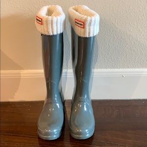 Tall Hunter Rain Boots with Winter Liner